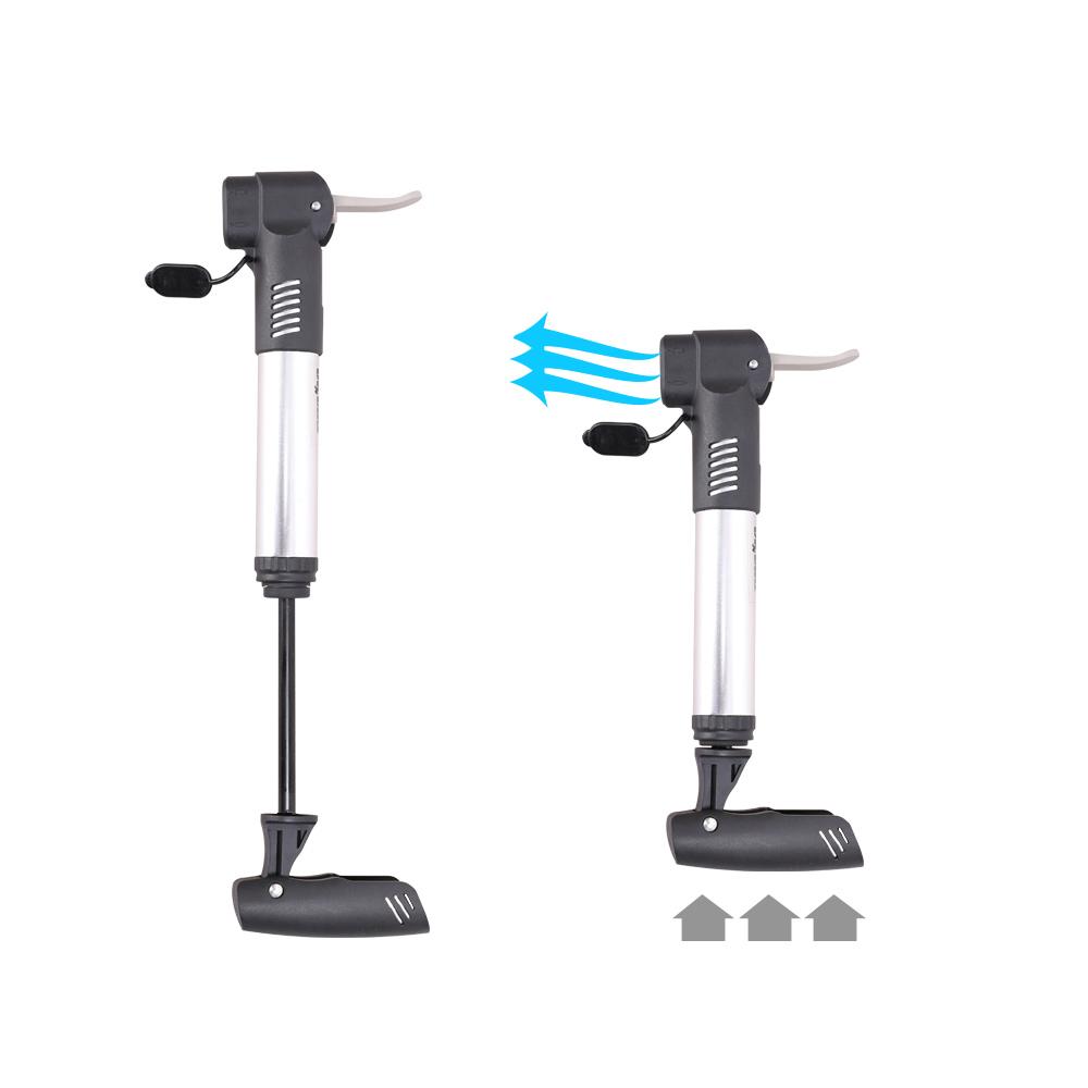 Bicycle Pump Aluminum Alloy Mini Pump for Bicycle MTB Portable Inflator with Holder