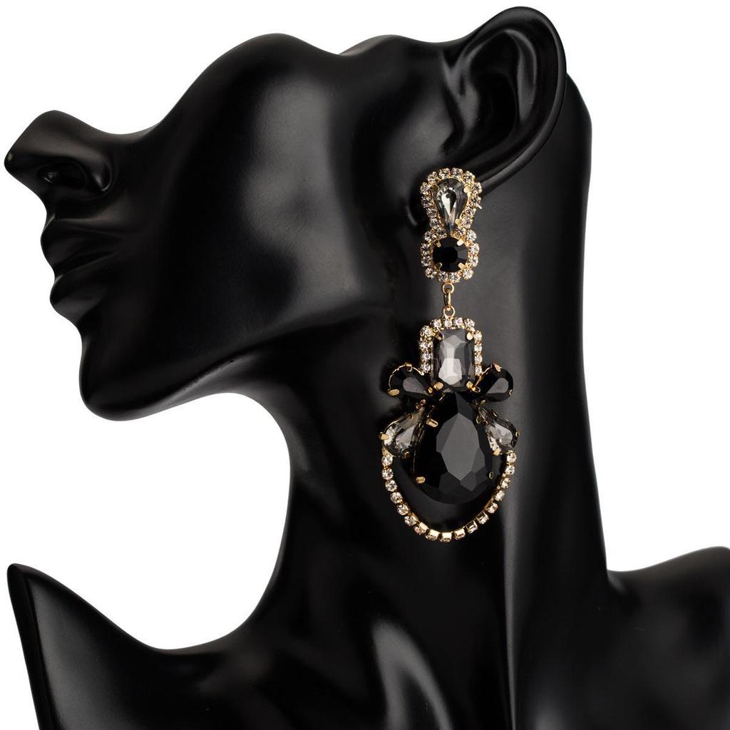 European & American Retro Temperament Water Drop Acrylic Earrings 