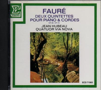 CD FAURÉ - Fauré - Deux Quintettes Pour Piano  RECD2827 Erato Japan Classical Used