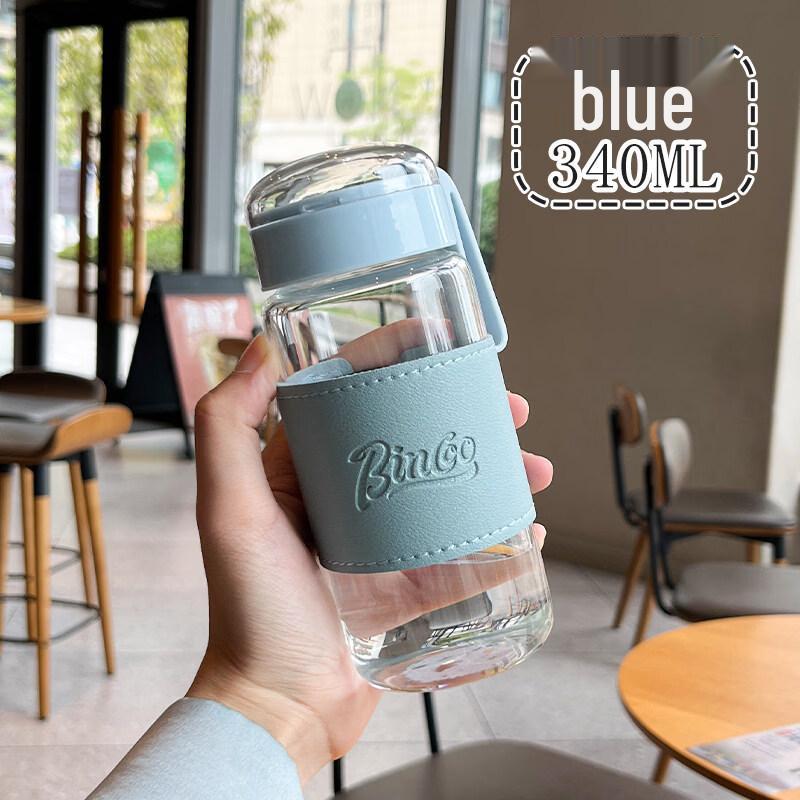 ZISIZ Minimalist Glass Tea Cup with Crystal Infuser