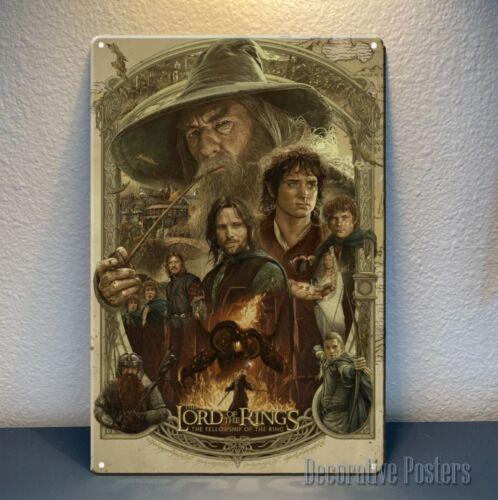 Fellowship Of The Ring  Movie Metal Poster Tin Sign xcmAluminum 20x30cm（7.8x11.8inch）
