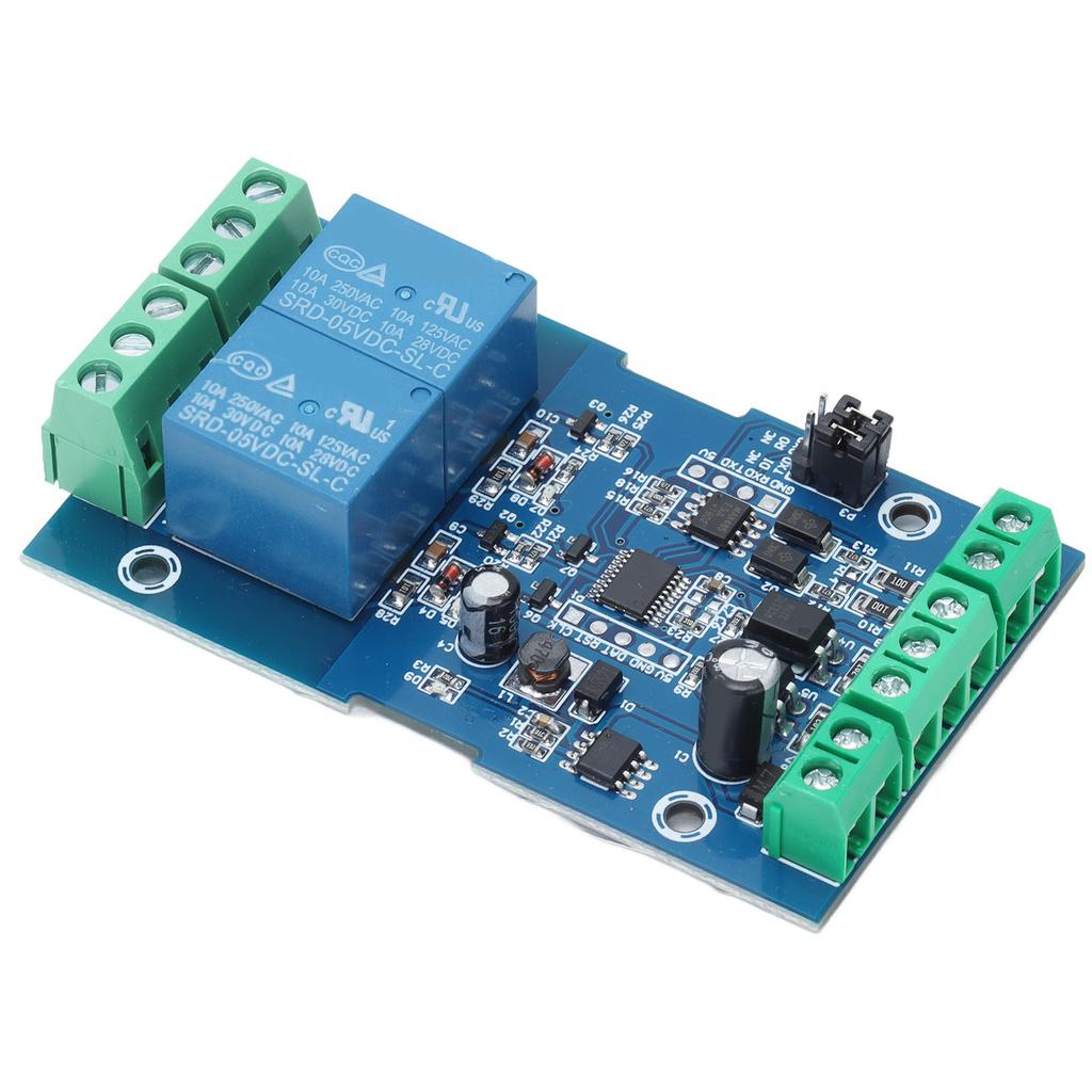 Reléový modul DC 7‑24V Vstupní výstup RS485/TTL s ochranou proti zpětnému připojení Modul se dvěma relé