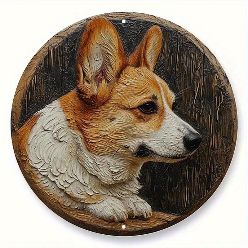 

2d плоский 20*20см Весняний Дерев яний Круглий Вінок Знак Декорація для Спальні Тематична Декорація 20x20CM