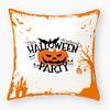 Halloween Themed Pumpkin Print Pattern Cushion Cover for Home Living Room Sofa Office Decoration Throw Pillow Pillowcase