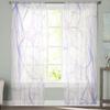 Line Gradient Pattern Purple Abstract Voile Sheer Curtains Living Room Window Tulle Curtain Kitchen Bedroom Drapes Home Decor