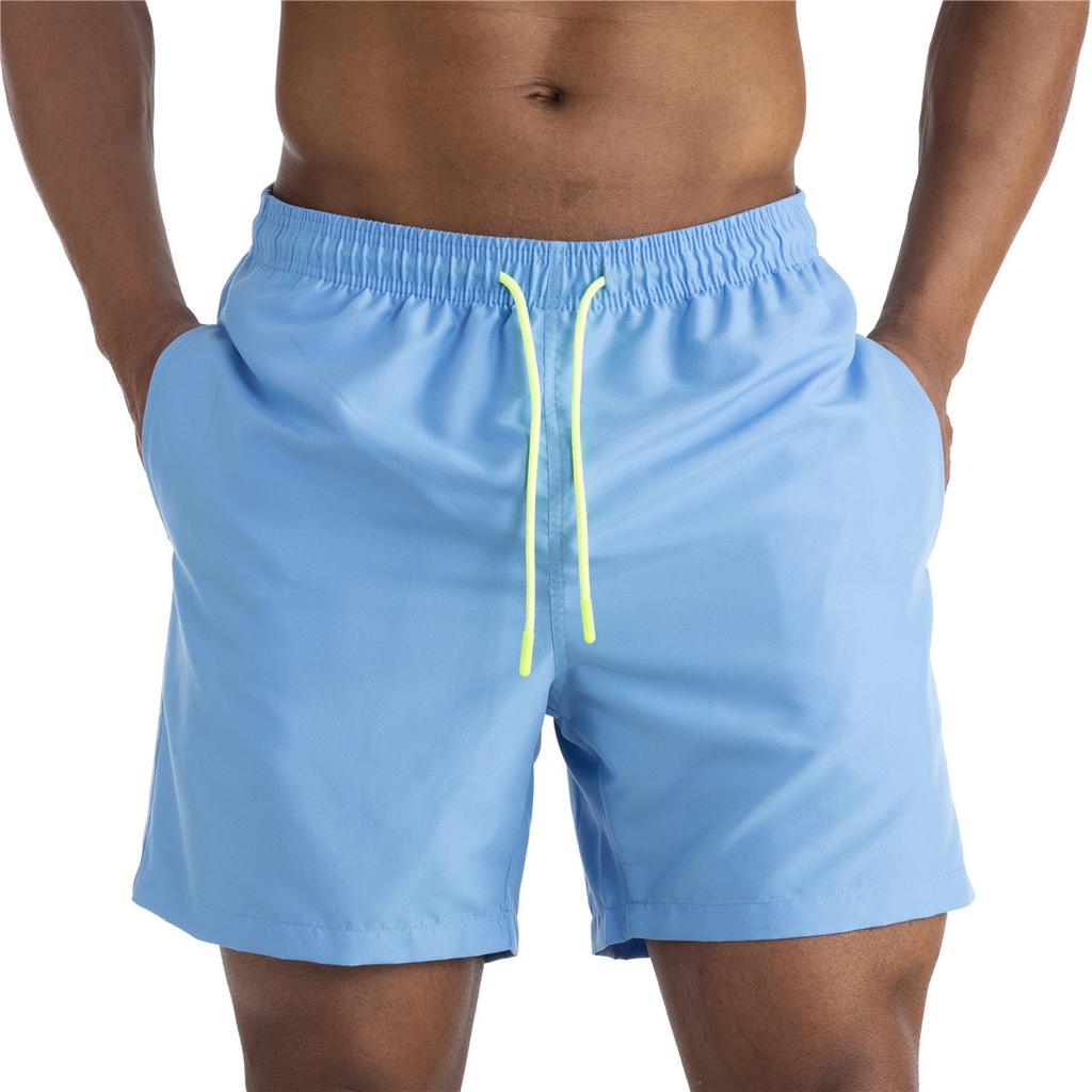 Summer Hot Spring Swimming Pants Quarter Length Pants Double-layer Oversized Sports and Leisure Waterproof Beach Men's Shorts