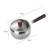 Infant Meals Cooking Pot Easy to Clean Stainless Steel Milk Universal Stovetop Compatibility