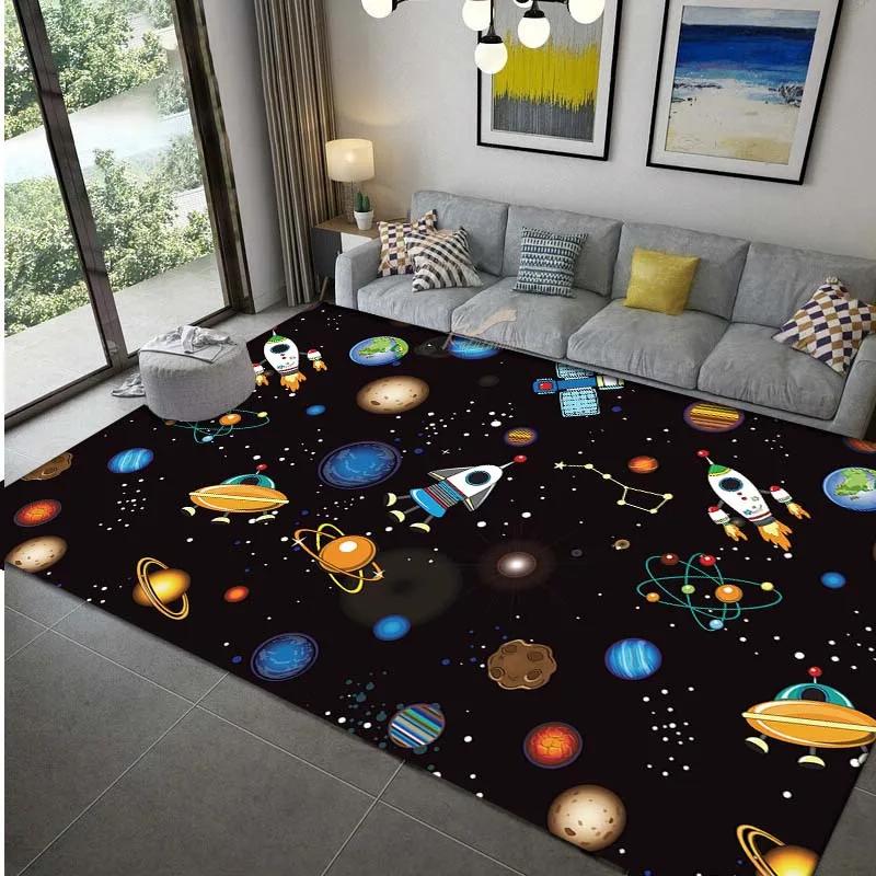 

Galaxy Triple Moon Goddess Wiccan Pagan Art Modern Carpet For Living Room Non Slip Yoga Mat Soft Floor Large Area Decor Rug 80x120cm