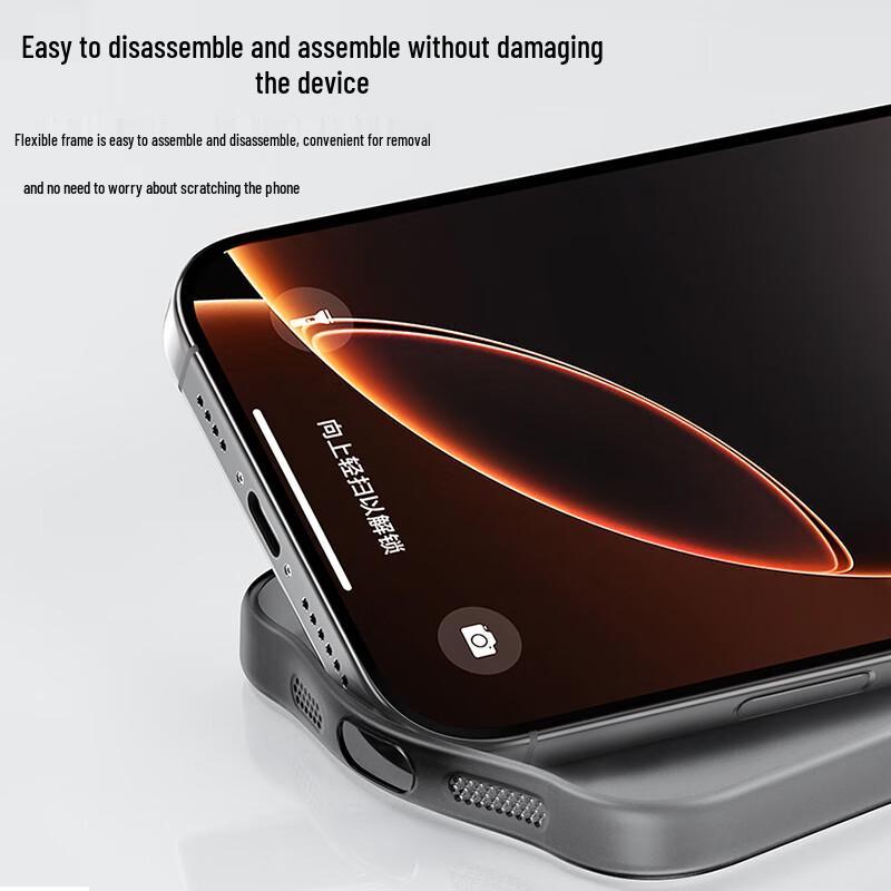 GURRS Ultra-Thin Matte Silicone iPhone Case with Lens Protection