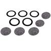 5 Gaskets & 5 Felt Filters For Carbide Cap Lamp Repair Rebuild Kit For Miners