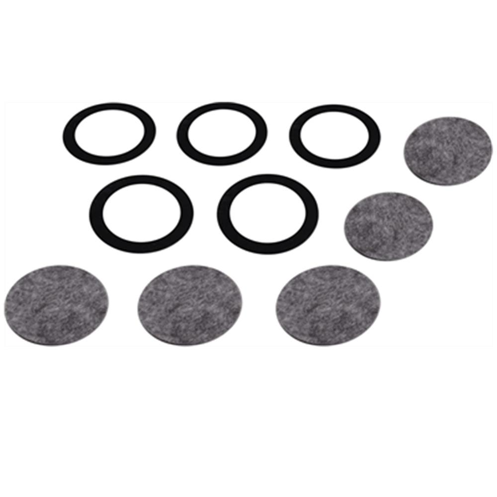 5 Gaskets & 5 Felt Filters For Carbide Cap Lamp Repair Rebuild Kit For Miners