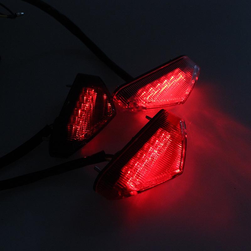 Motorcycle Brake Driving LED Tail Light Brake Light Rear Scooter Tail Light Fender Tail Light