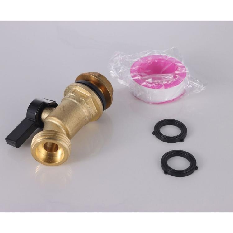 Heavy Brass Rain Barrels Spigot 1/2inch NPT Connection Full Flows Designs Corrosion Resistant Brass Valves for Rain Barrels