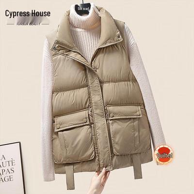 Women's Stand-Up Collar Padded Vest