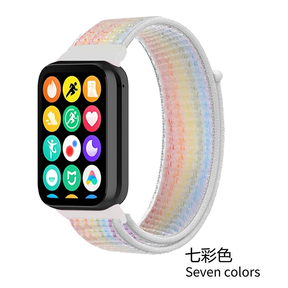 Nylon Loop Strap for Xiaomi Mi Band 9/8 Pro Bracelet AccessoriesCorrea for Redmi Watch 5/4 Belt Smartwatch Replacement Wristband
