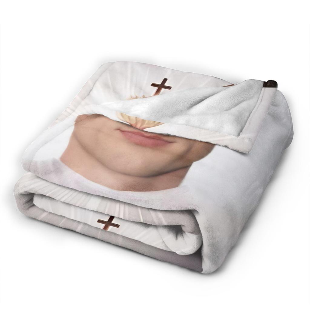 Jacob Elordi Actor Photo Collage Blanket Quality Soft Bedding Throws Winter Plane Travel Bedroom Novelty Bedspread