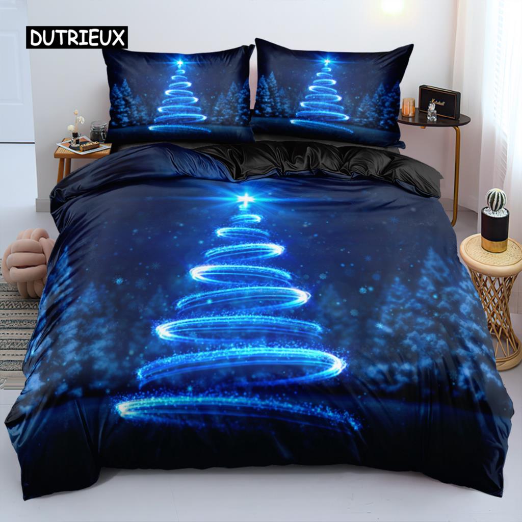 3D Floral Bedding set Duvet/Quilt/Comforter Cover sets Flower Bed Linen Merry Christmas Design Custom King Queen Full Size