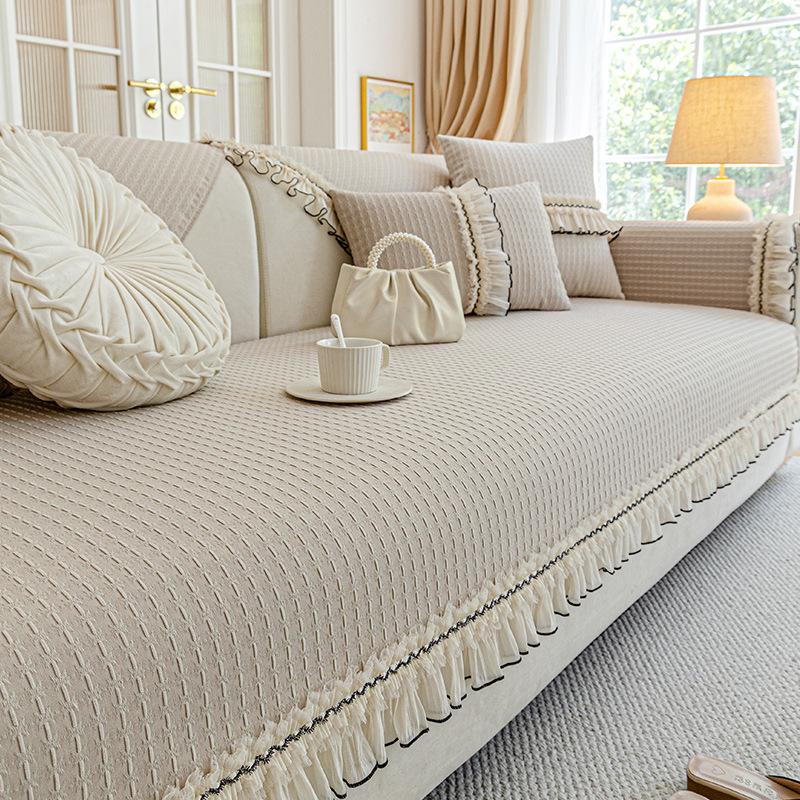 French Chenille Sofa Cushion  New Four-Season Universal Non-Slip Seat Cushion Premium Sofa Cover Cloth Towel