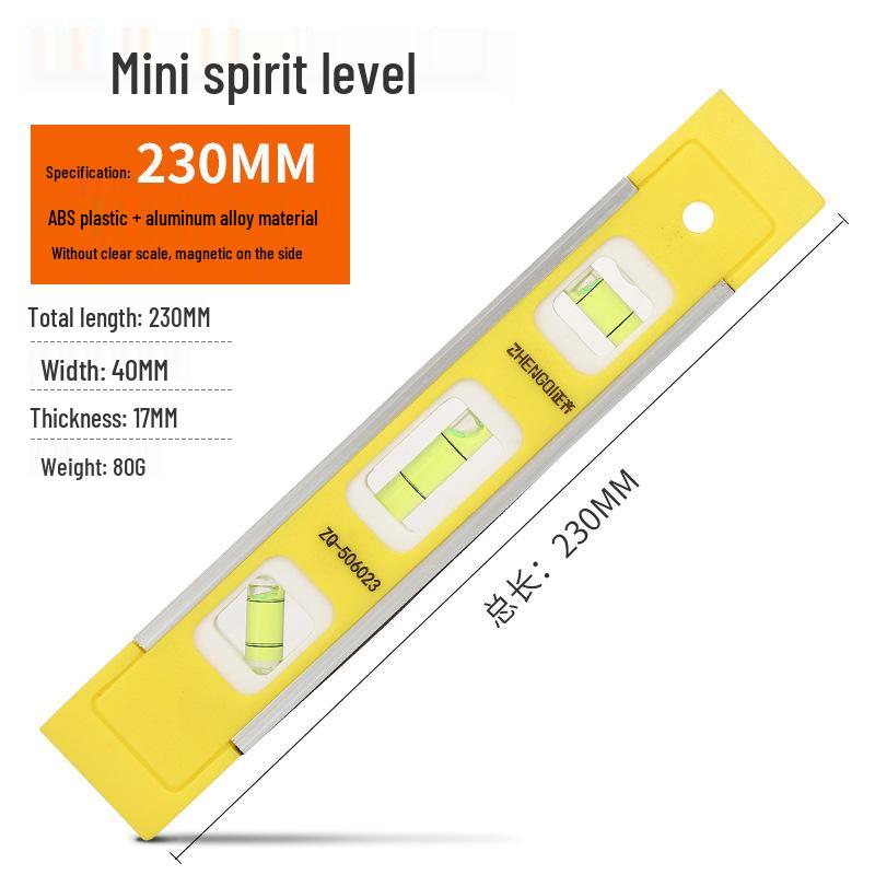 High Precision Spirit Level with Angle Inclination Balance, Vertical & Horizontal Measuring Rangefinder, Strong Magnet