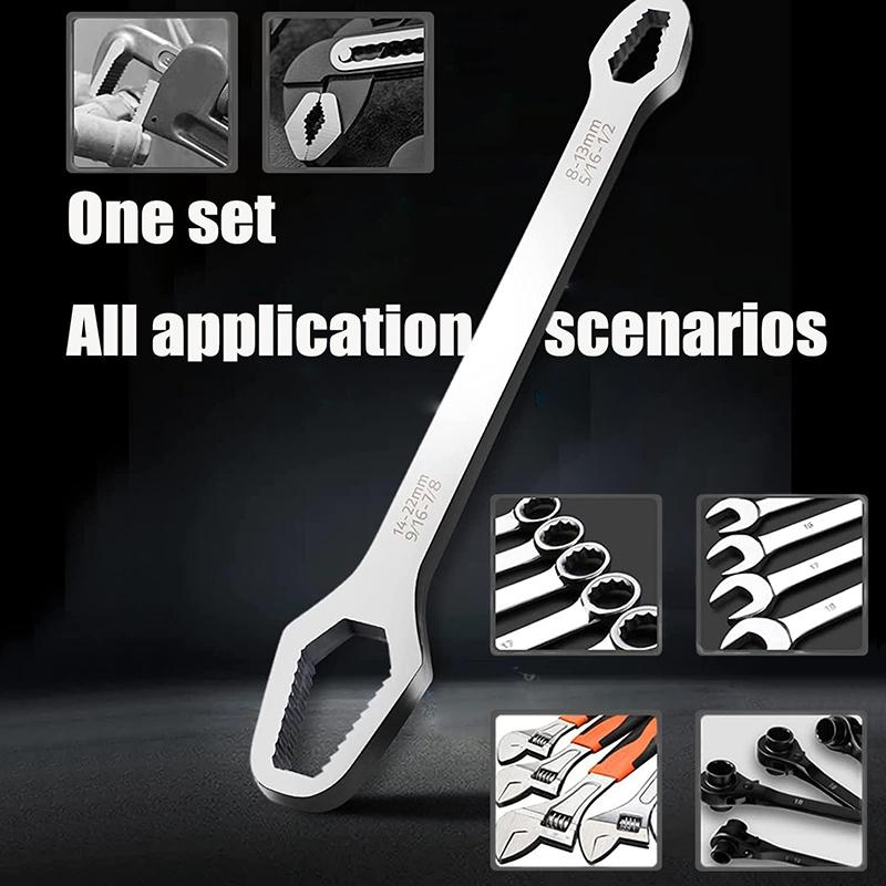 8-22mm Multifunktionaler Universal Drehmoment Torx Schraubenschlüssel Satz Metall Handwerkzeug Auto Fahrrad Reparaturwerkzeuge Doppelkopf arbeitssparend