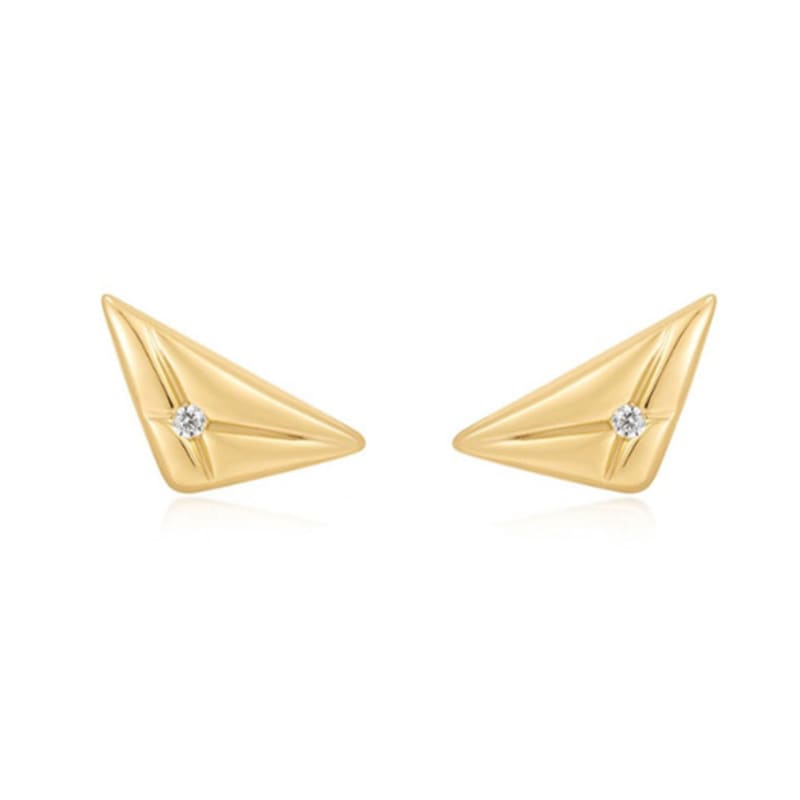 ANIA HAIE Triangle Kiss 925 Silver Stud Earrings E059-05G