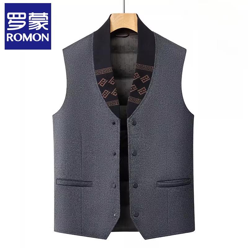 

Romon Men s 100% Wool Down Vest XL