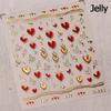 Charming Hollow Stars Love Geometric Five-pointed Star Self Adhesive 5D Nail Art Decorations Stickers Shiny Manicure Decal