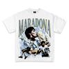 T-shirt à manches courtes pour homme Diego Maradona Coupe du Monde Football, Col rond assorti Homme et Femme, Élégant et Simple pour Fans de Football