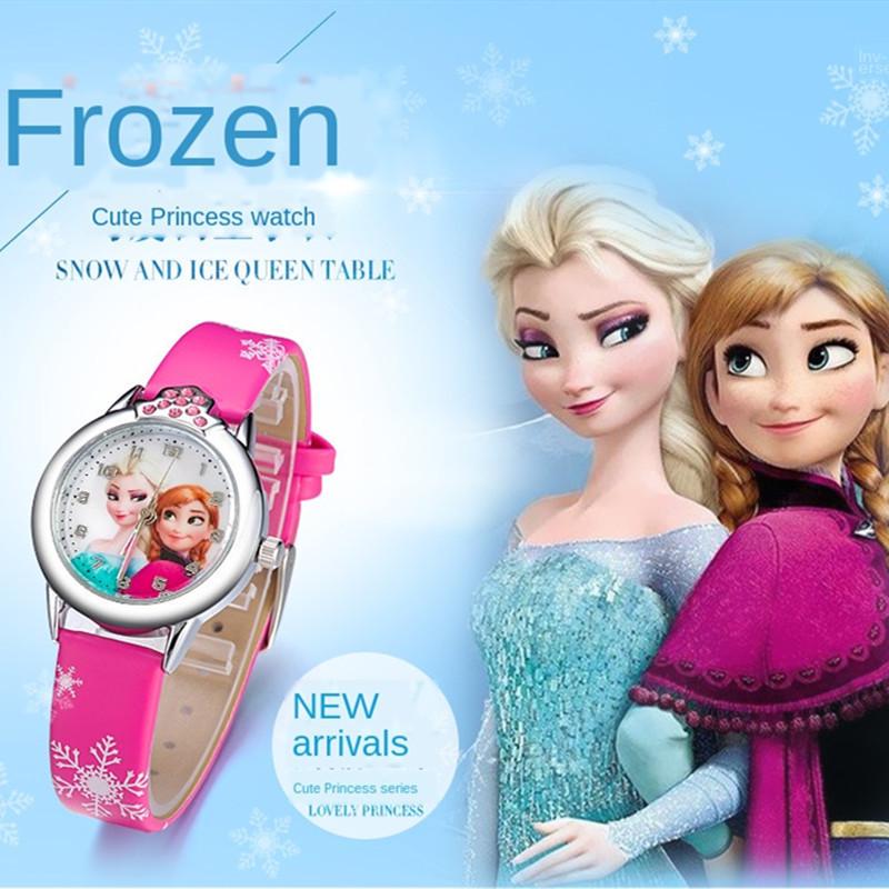 Girls' Ice Snow Cartoon Electronic Watch, Toddler To Primary School Student