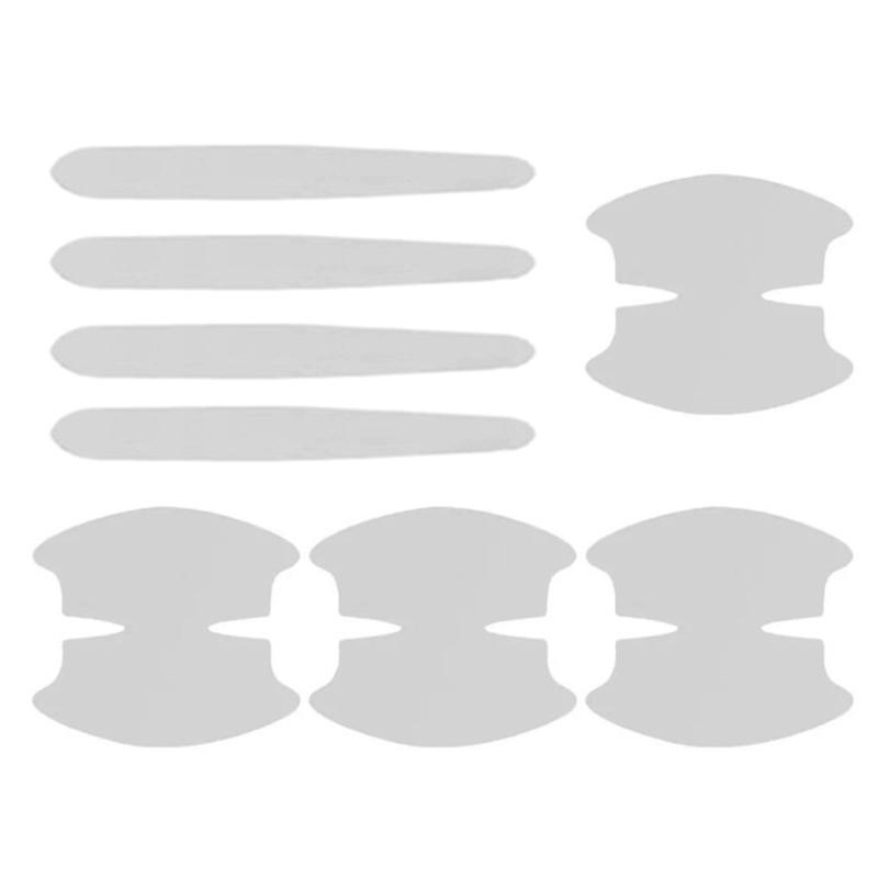 8Pcs Car Door Bowl Handle Sticker Invisible Car Exterior Decals Stickers Film