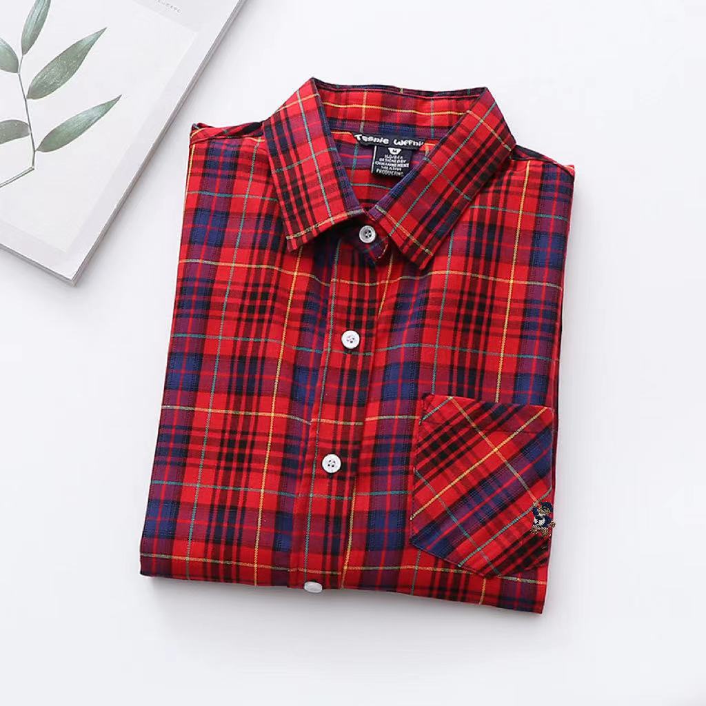 Karopullover Damen Frühling und Herbst Neu Koreanische Version Locker Langarm Retro Hongkong-Stil Ausländischer Stil Studenten Unterhemd