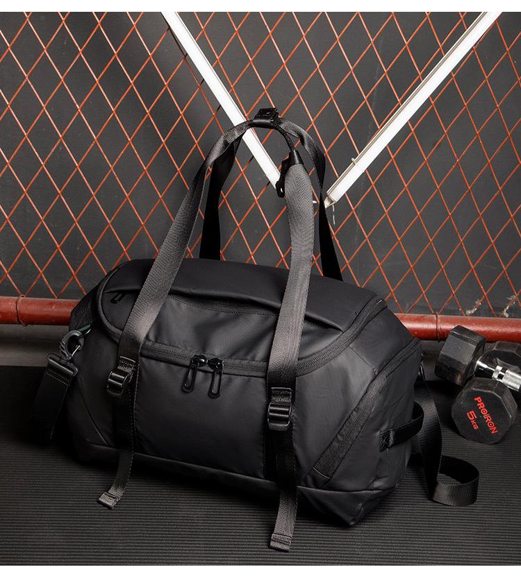 Men's Large-Capacity Multifunctional Waterproof Sports Bag: Double Shoulder, Gym, Travel, Basketball, and Football Training.