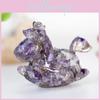 Resin Crystal Horses Desk Decor With Rotatable Animal Figurine For Gift Giving And Home Office