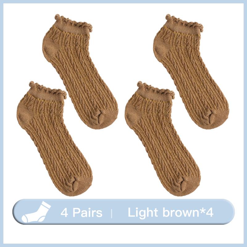 Kvinner pustende sokker Kvinnelige hule sokker Vårkoreanske jenter Søte tidevann jenter Twist Sokker