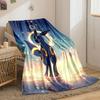 Umbreon Glowing Halo Blanket bedroom Blanket for Livingroom Couch lunch break Soft Cozy throw for Friend's festival Gift