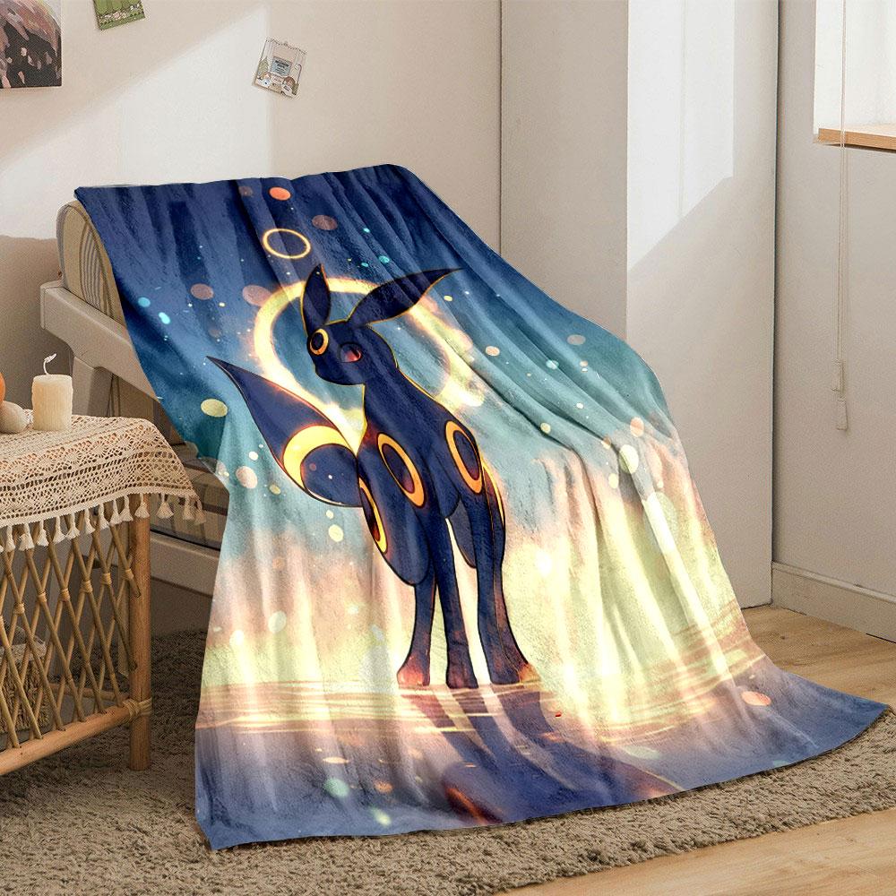 Umbreon Glowing Halo Blanket bedroom Blanket for Livingroom Couch lunch break Soft Cozy throw for Friend's festival Gift