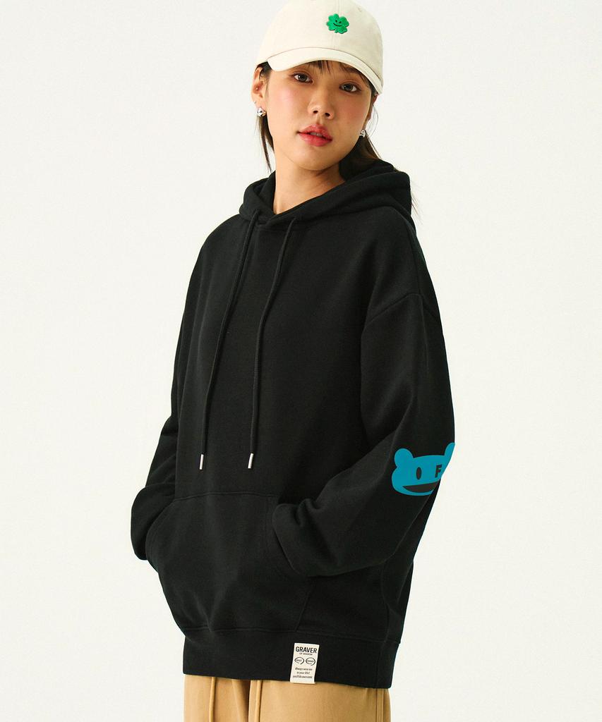 [Unisex] Elbow I Love Hoodie_Black