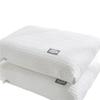 Knitted Cotton Linen Neck Support Pillow - Durable, Non-Collapsing Core for Home, Hotel, and Dormitory Use.