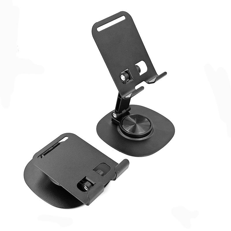 Rotating Alloy Phone Holder: Multi-functional, Portable, Foldable, Heat-Dissipating Bracket for Desktop Use