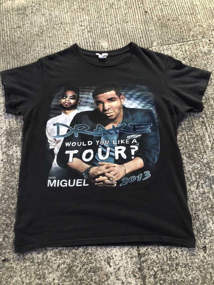 Vtg 2013 DRAKE Tour Shirt  Would You Like A Tour? All sizes REP PA7642 L