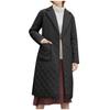 Woman Jacket Parkas Belted Space Cotton Diamond Plaid Coat Down Women's Over The Knee Winter Clothing Coat