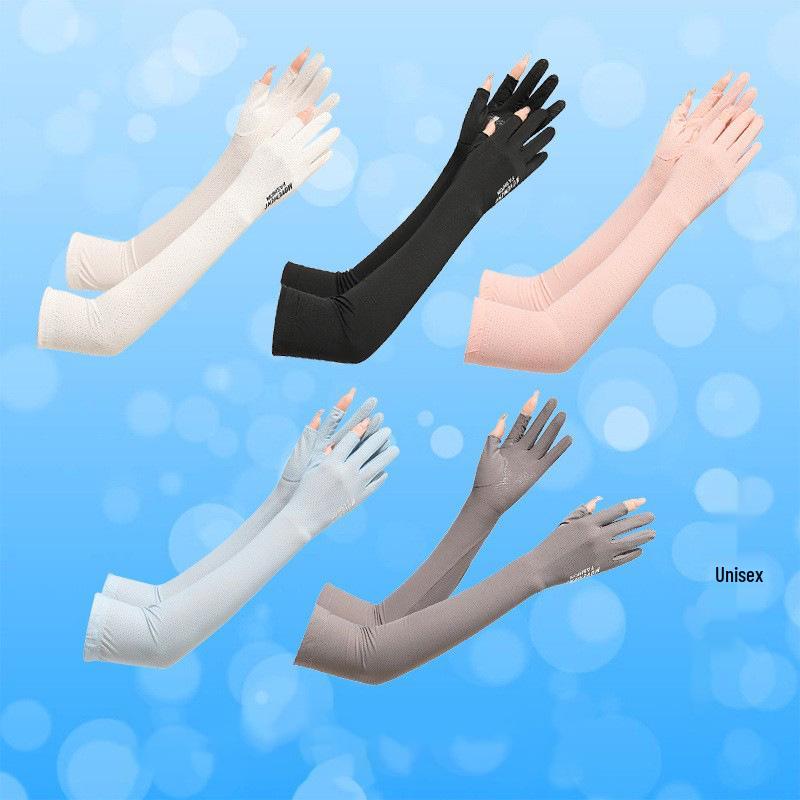 Damen Eis-Seide Sonnenschutz Armstulpen für Outdoor-Radsport