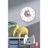 White Princess Girl And Moon Children's Room Digital Printed Silent Flows Wall Clock