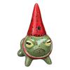 Huaqianguhh Miniature Frog Figurine, Little Statue with A Party Hat, Decorative Resin Ornament for Outdoor Garden Courtyard