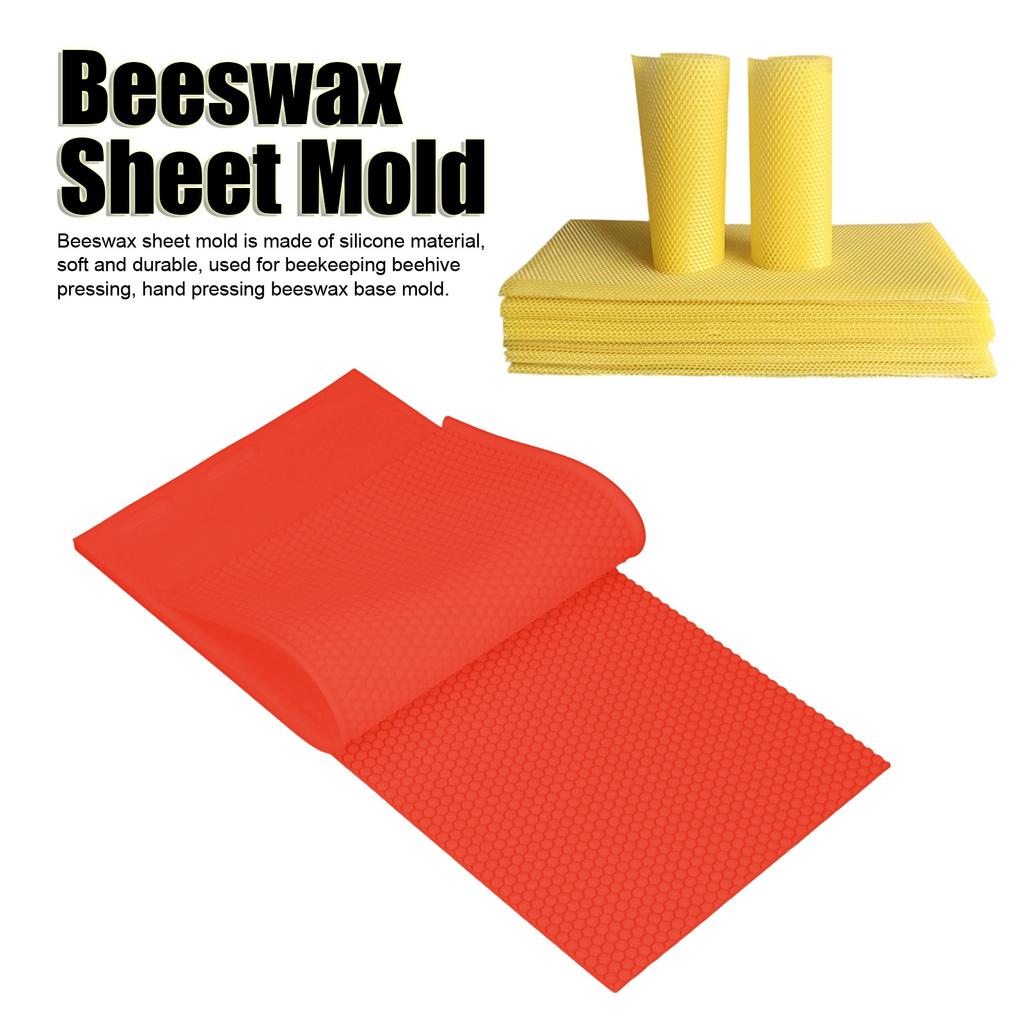 2 ks forma na včelí plástve 5,4 mm Opakovaně použitelná silikonová forma na včelí plástve   pro včelařství 37,5x21CM