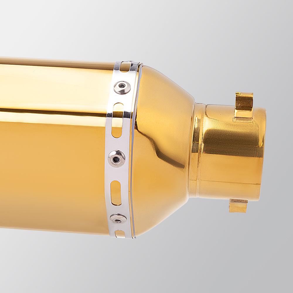 Universal Golden B370 Small Hexagon Exhaust Pipe for Motorcycle Modification G310RR 450SR