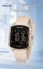 Sanda Dual Time Waterproof Transparent Sports Wristwatch with Colorful Single Display and Student Timer Function