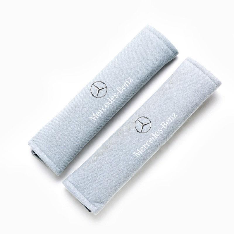 MXY3 Hot Car Sticker 2Pcs Car Shoulder Cover Cushion Seat Belt Pad Seat Belt Cover for Mercedes Benz C180 C200 C260 C300 W108 W124 W1