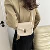 Fashionable Retro Small Square Shoulder Bag For Women In Stylish Black White And Brown