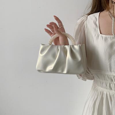 Borse a tracolla per bambini Borsa a nuvola a mano con perle alla moda Borse a spalla per donne Borsa a tracolla